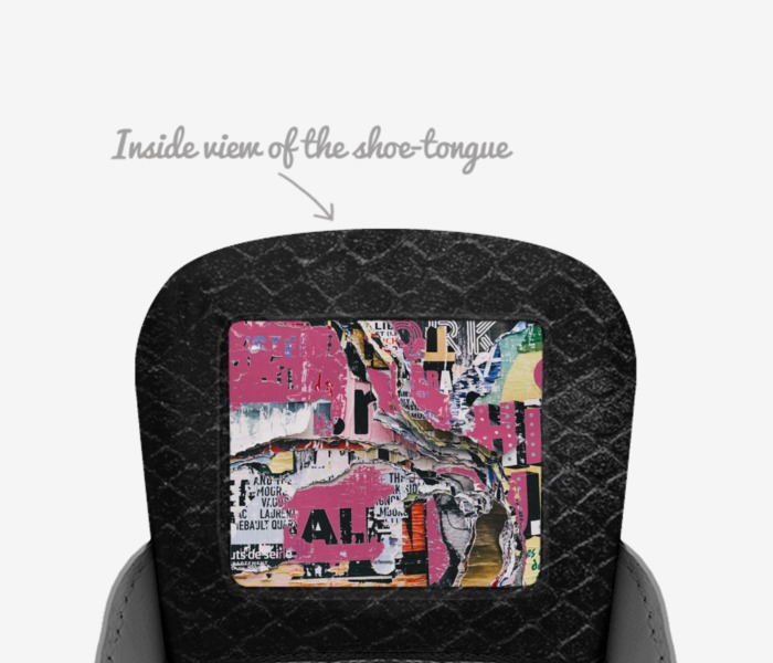Luxe Lifter 2 custom made in Italy shoes by Tiffany Guido | Tongue view