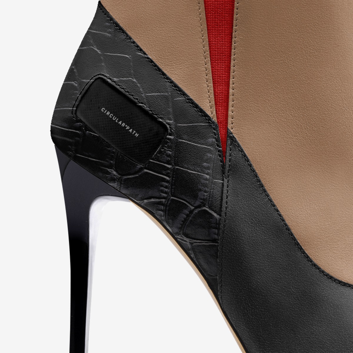 CIRCULAR PATH custom made in Italy shoes by Amanda Murray | Detail view