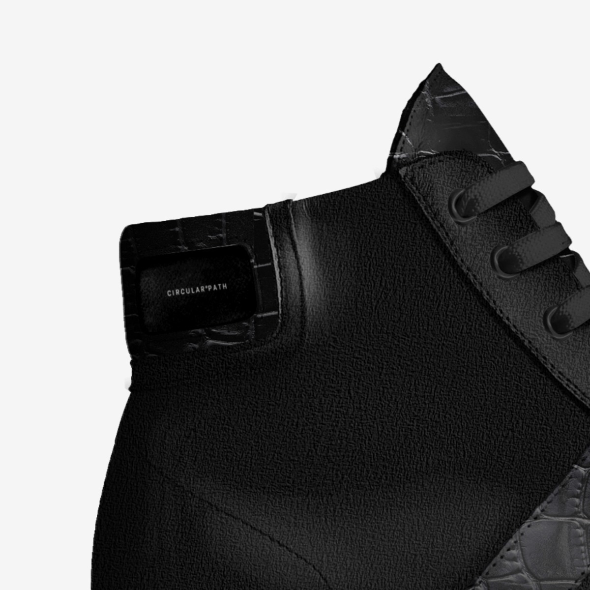 CIRCULAR PATH custom made in Italy shoes by Amanda Murray | Detail view