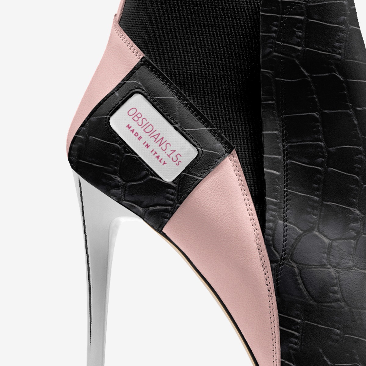 OBSIDIANS.15s custom made in Italy shoes by Monroe King | Detail view