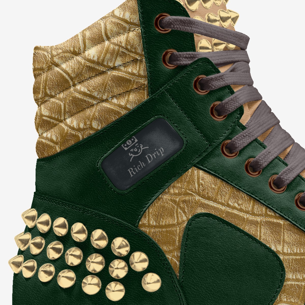 Rich Drip Apparel  custom made in Italy shoes by Da Label Brand Clothing | Detail view
