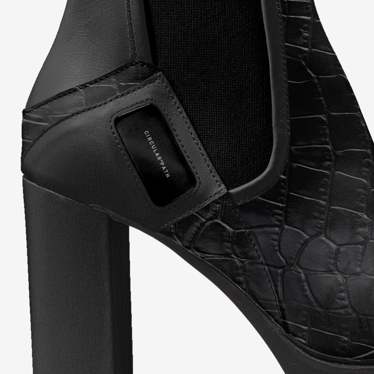 CIRCULAR PATH custom made in Italy shoes by Amanda Murray | Detail view