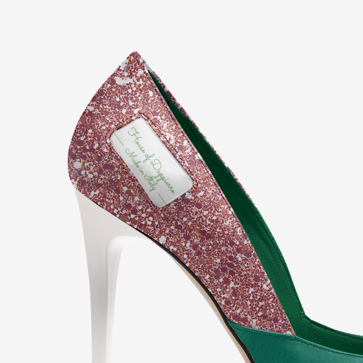 Luxe Rosé Cinq custom made in Italy shoes by Jonathan Ellison | Detail view