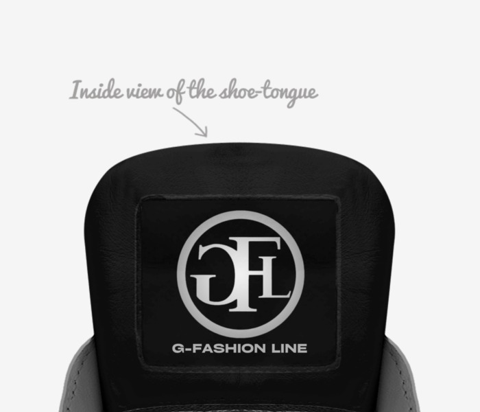 GFL custom made in Italy shoes by Gilbert Ngyia | Tongue view