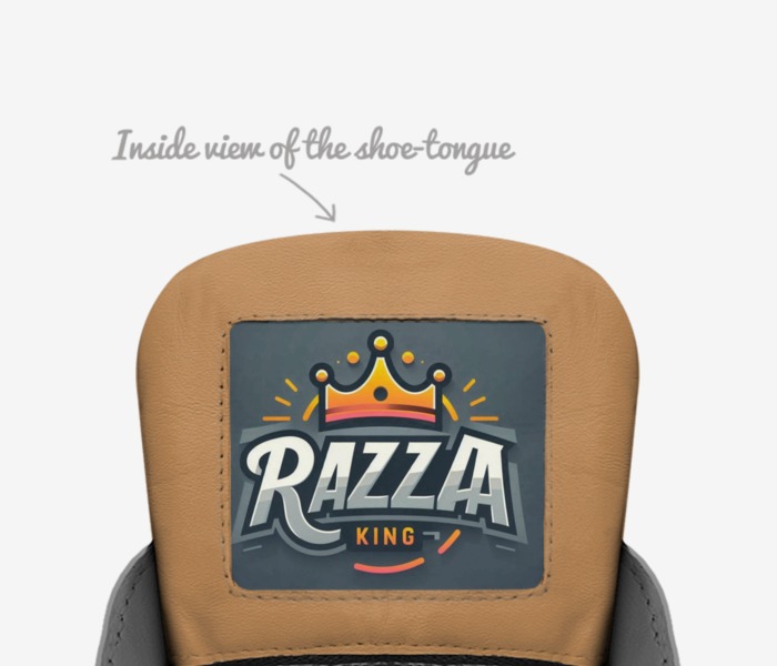 Razza  custom made in Italy shoes by Rich King | Tongue view