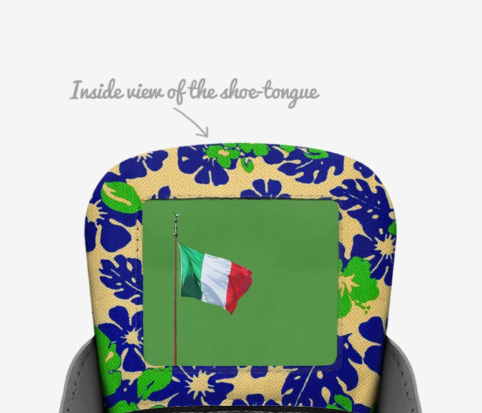 ITALIA LEATHER 01 custom made in Italy shoes by Duvall Daniels | Tongue view