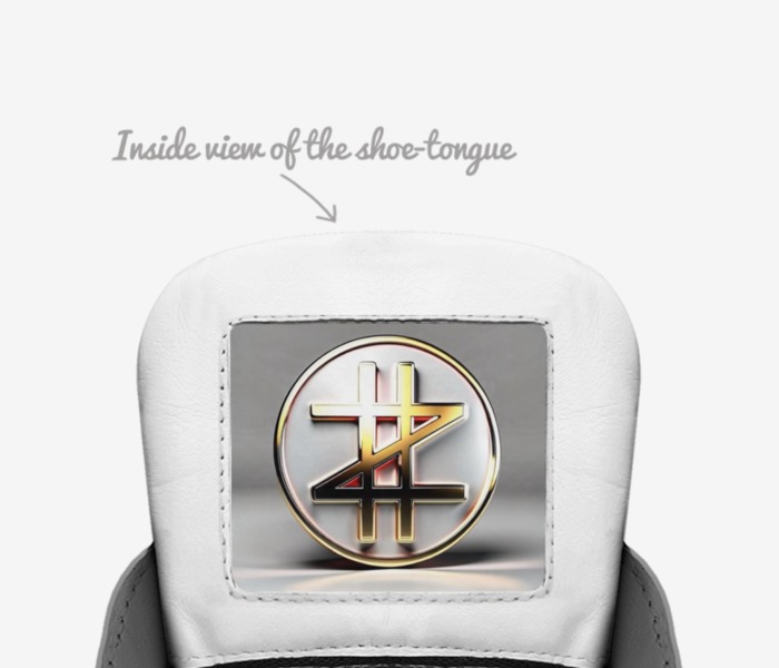 Zillion Bandz Plan custom made in Italy shoes by Kallai Brown | Tongue view