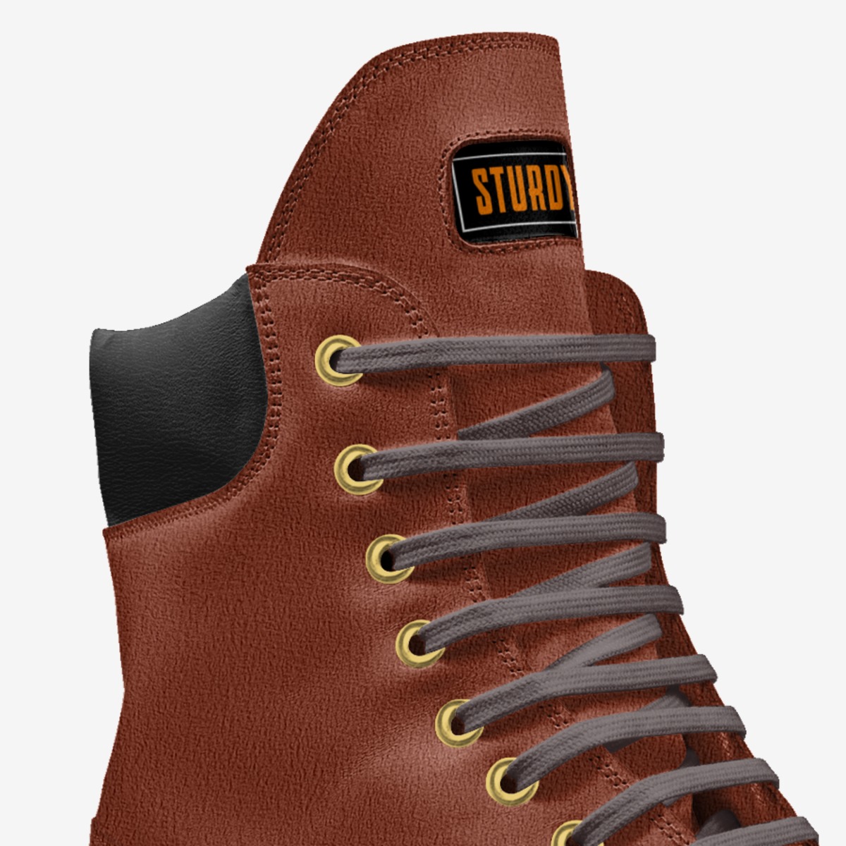 Sturdy  custom made in Italy shoes by Wallace Davis | Detail view