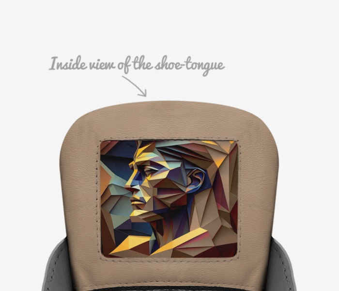 Designafly custom made in Italy shoes by Reynaldo Torres | Tongue view