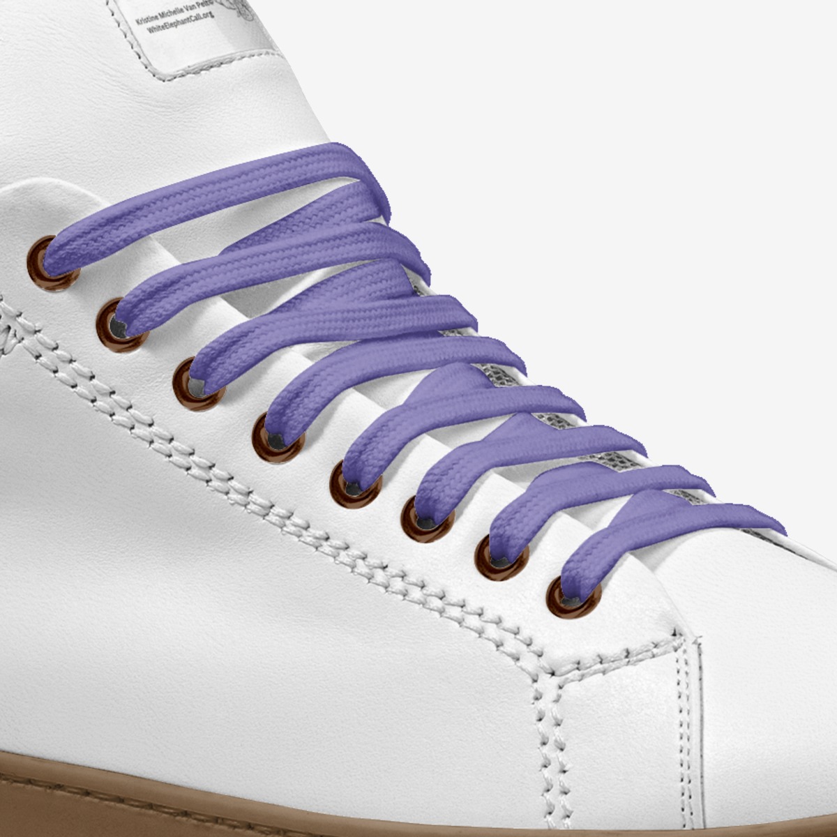 Spirit & Matter custom made in Italy shoes by Kristine van Pelt | Detail view