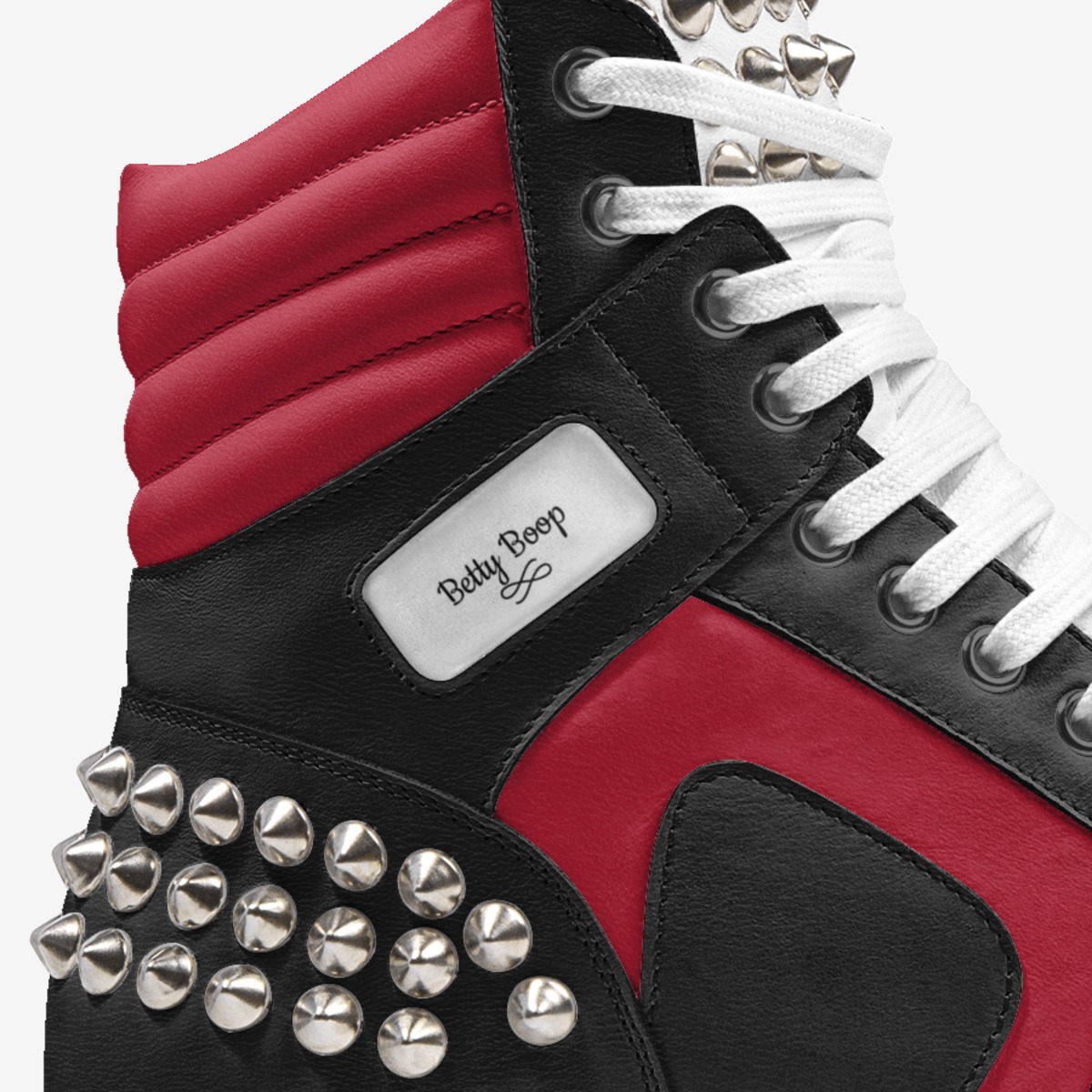 Betty Boop custom made in Italy shoes by Ny-leeka Jackson | Detail view
