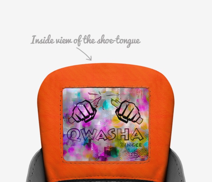 Qwasha premium custom made in Italy shoes by Lincoln Samkelo Fihla | Tongue view