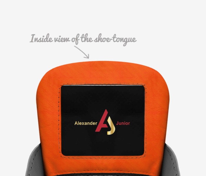 Alexander Junior custom made in Italy shoes by Alexander Woode | Tongue view