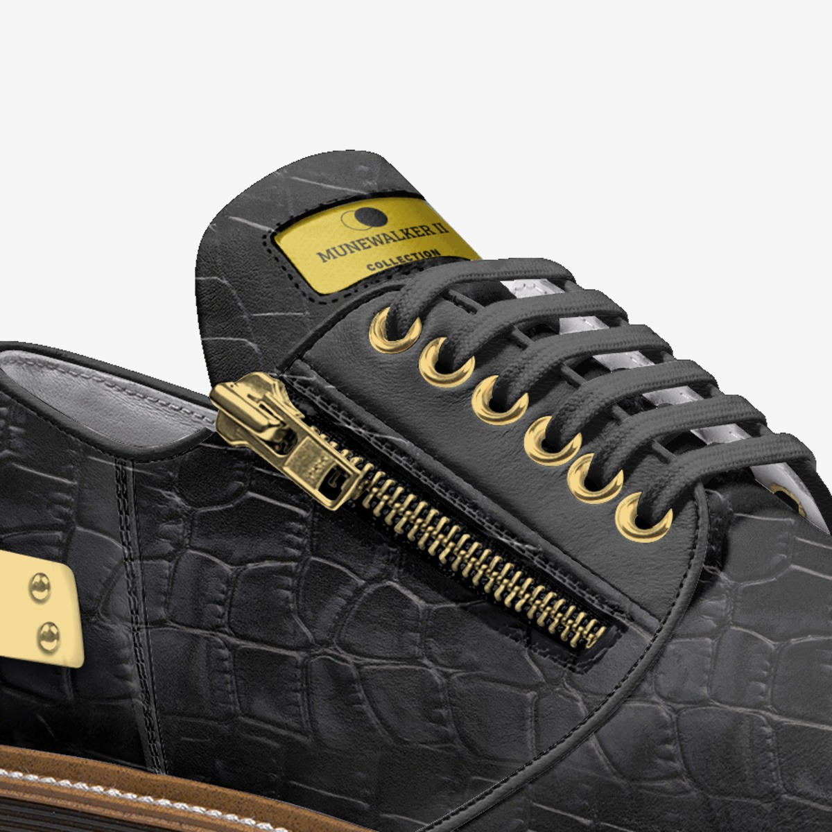 MUNEWALKER II custom made in Italy shoes by Ruben Peeler | Detail view