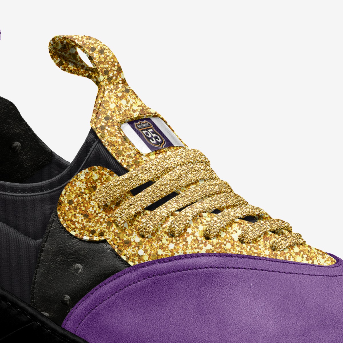 The 95 Series E custom made in Italy shoes by Donnie Mason | Detail view