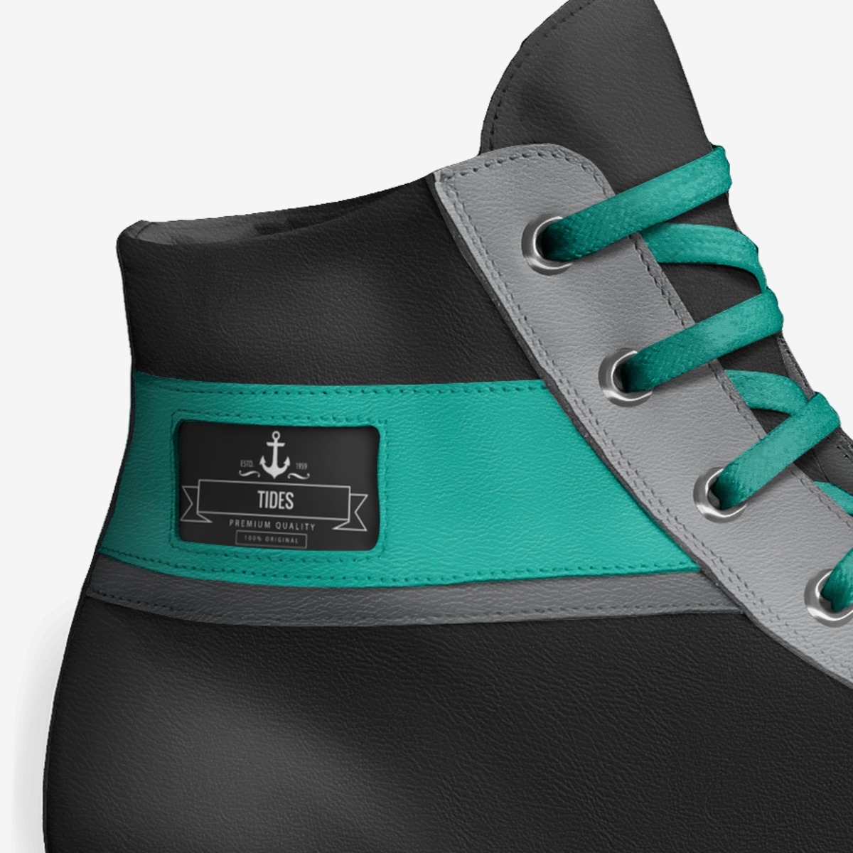 Tides custom made in Italy shoes by Tasha Tides | Detail view