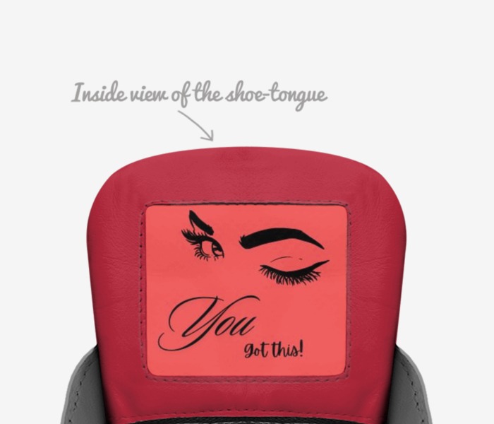 Artifice custom made in Italy shoes by Nadia Monae | Tongue view