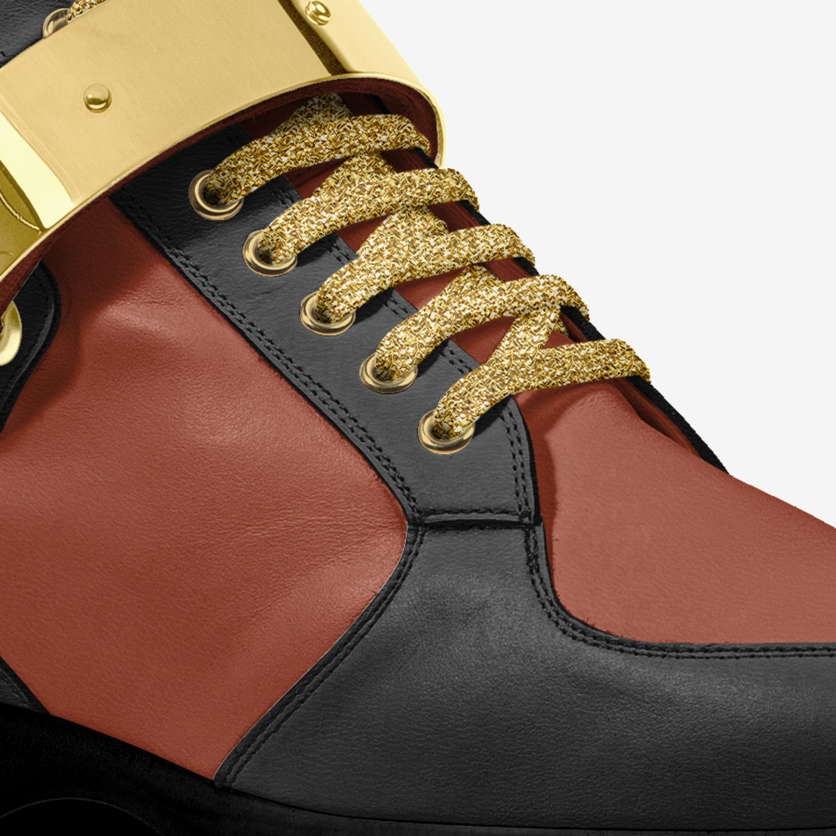 Hennessy custom made in Italy shoes by Ny-leeka Jackson | Detail view