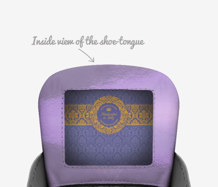 SA'SHA custom made in Italy shoes by Shannon Phillips | Tongue view