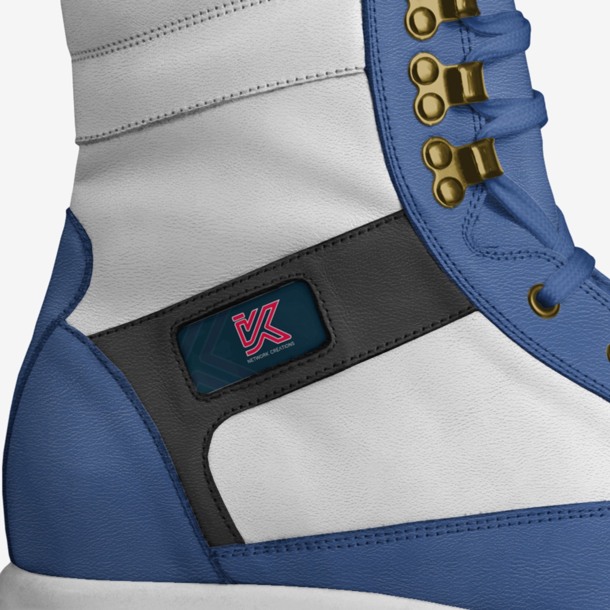 KnightVision.Ink custom made in Italy shoes by Nelly Vee | Detail view