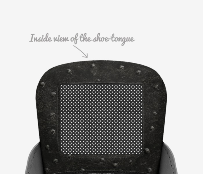 Urban Wear custom made in Italy shoes by Maria W | Tongue view