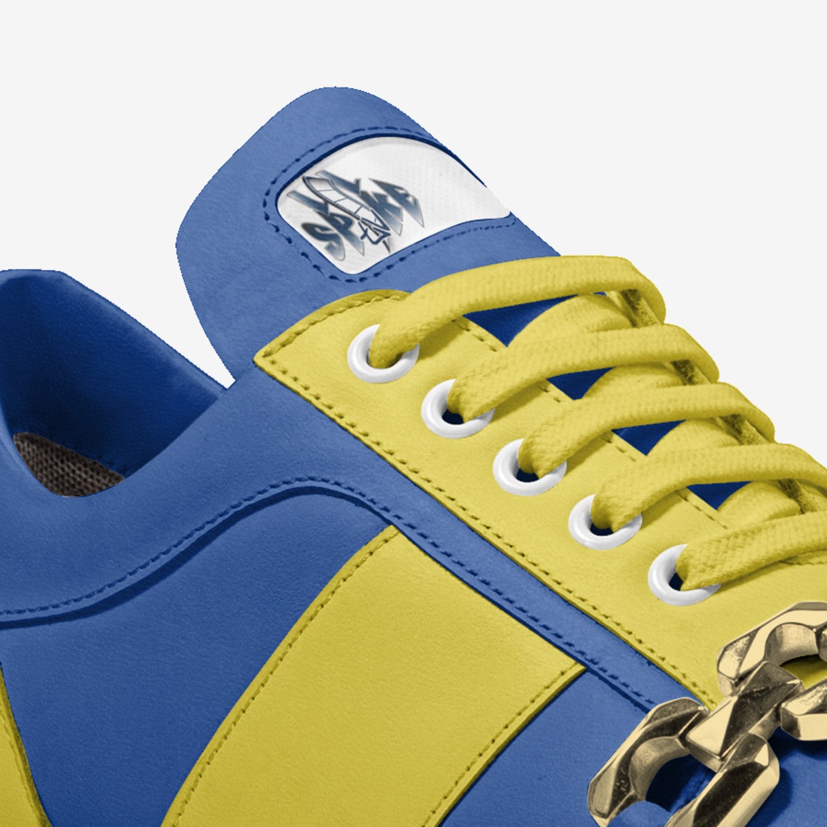LiL Spikes Pacers custom made in Italy shoes by Rashawn Luckett | Detail view