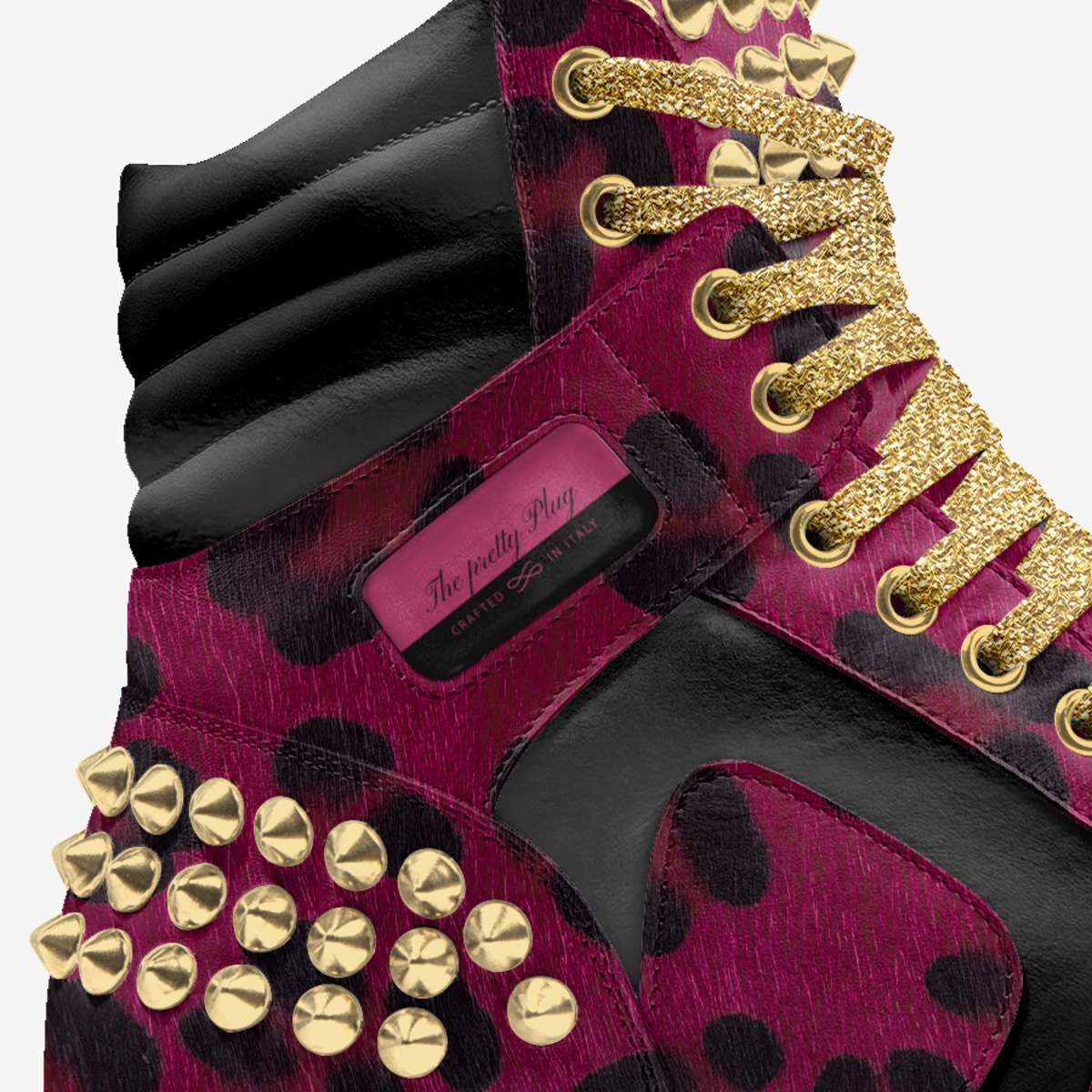 The pretty Plug custom made in Italy shoes by Ny-leeka Jackson | Detail view
