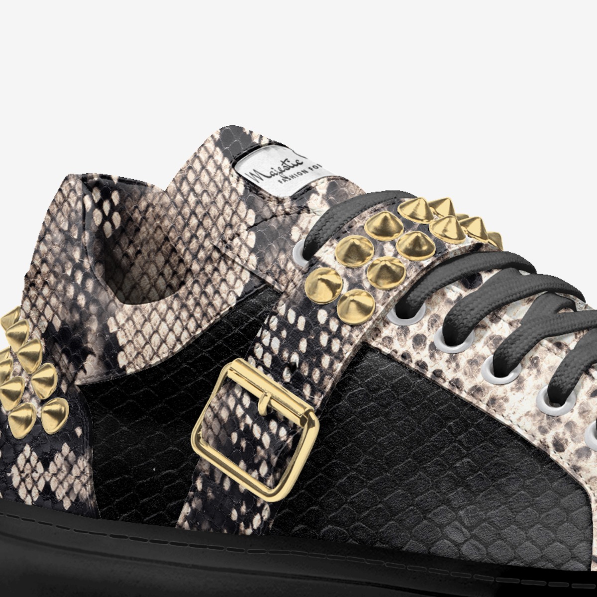 Majestic Royale custom made in Italy shoes by Bullish Boutique | Detail view