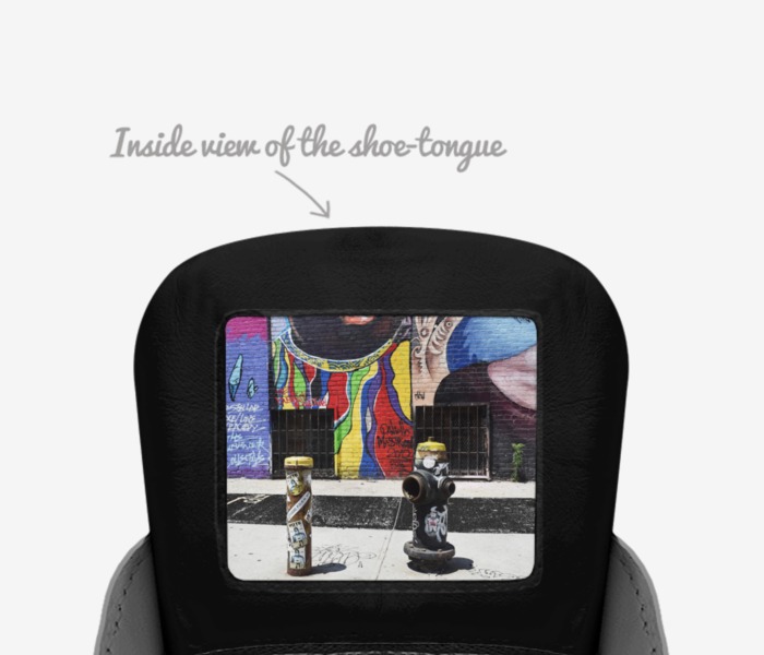 PUFFS custom made in Italy shoes by Anthony Pandozzi | Tongue view
