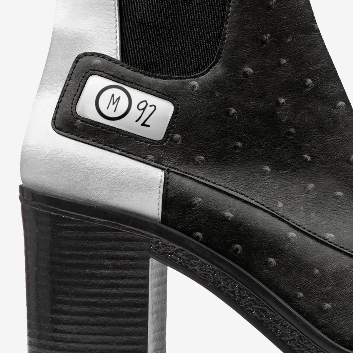 MO92 custom made in Italy shoes by Micol Ottina | Detail view