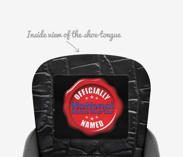 NNYCARCLUB custom made in Italy shoes by Micheal Todd | Tongue view