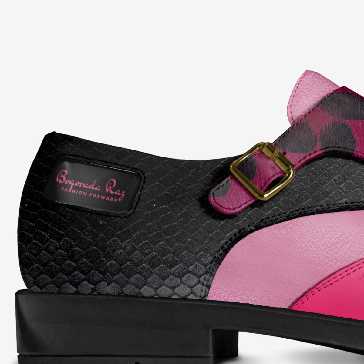 Boqorada Raz  custom made in Italy shoes by Selena A Razo Bell | Detail view
