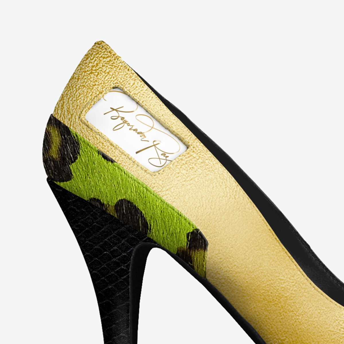 Boqorada Raz custom made in Italy shoes by Selena A Razo Bell | Detail view