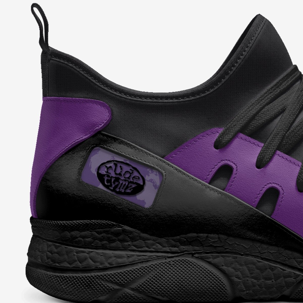 RT Purple Earth 1 custom made in Italy shoes by Byron Burke Aka Popâ Ur-mää | Detail view