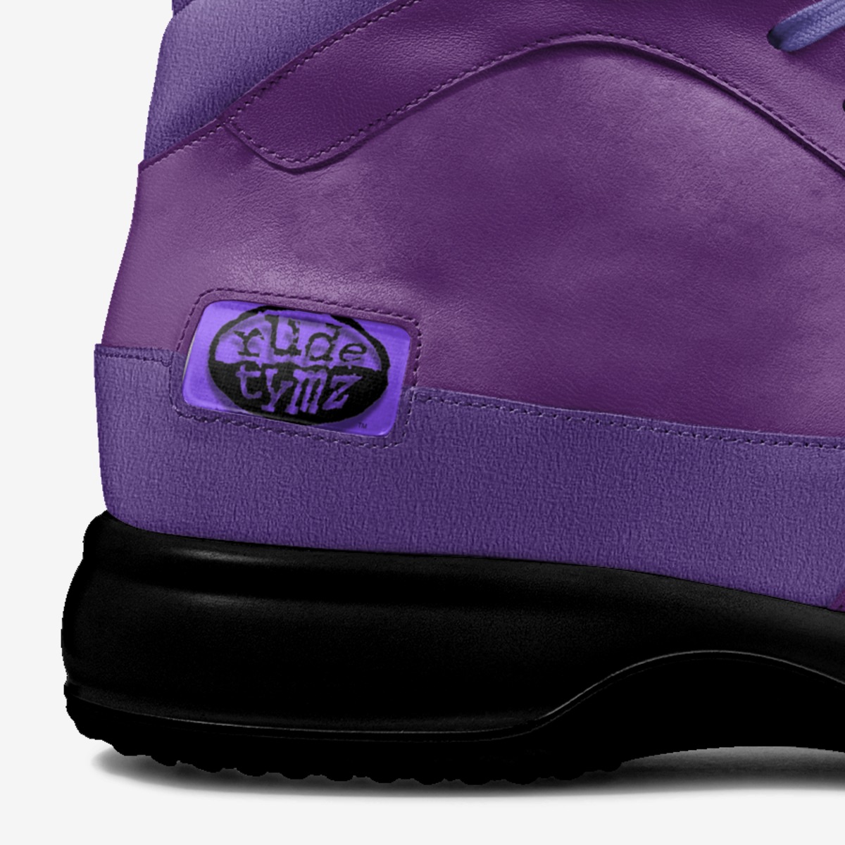RT Purple Earth  custom made in Italy shoes by Byron Burke Aka Popâ Ur-mää | Detail view