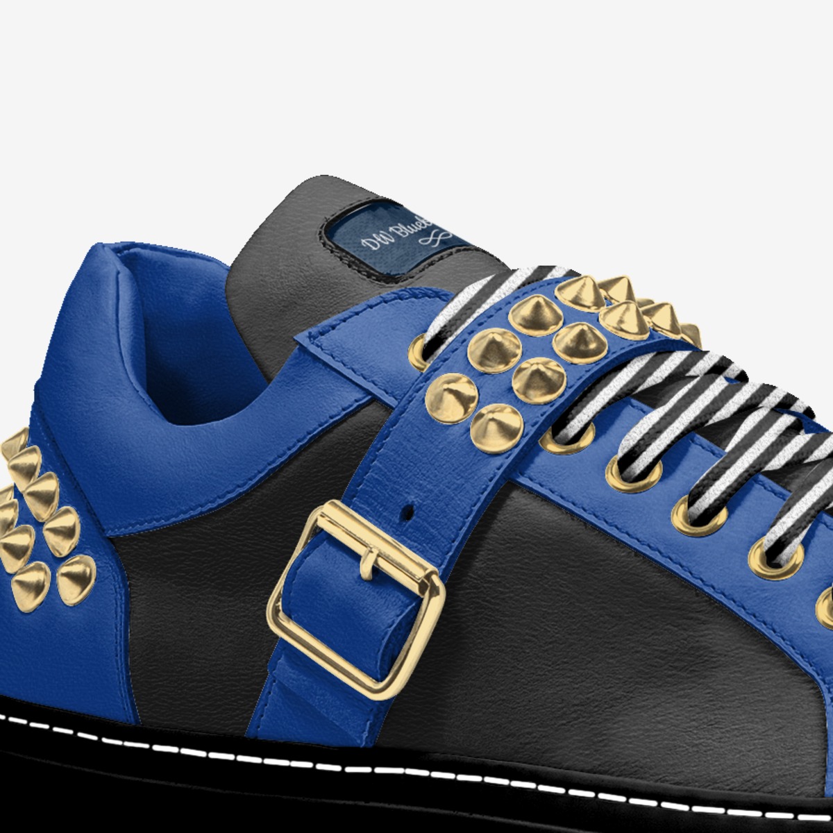 DW Blueberries  custom made in Italy shoes by Diana Joe | Detail view