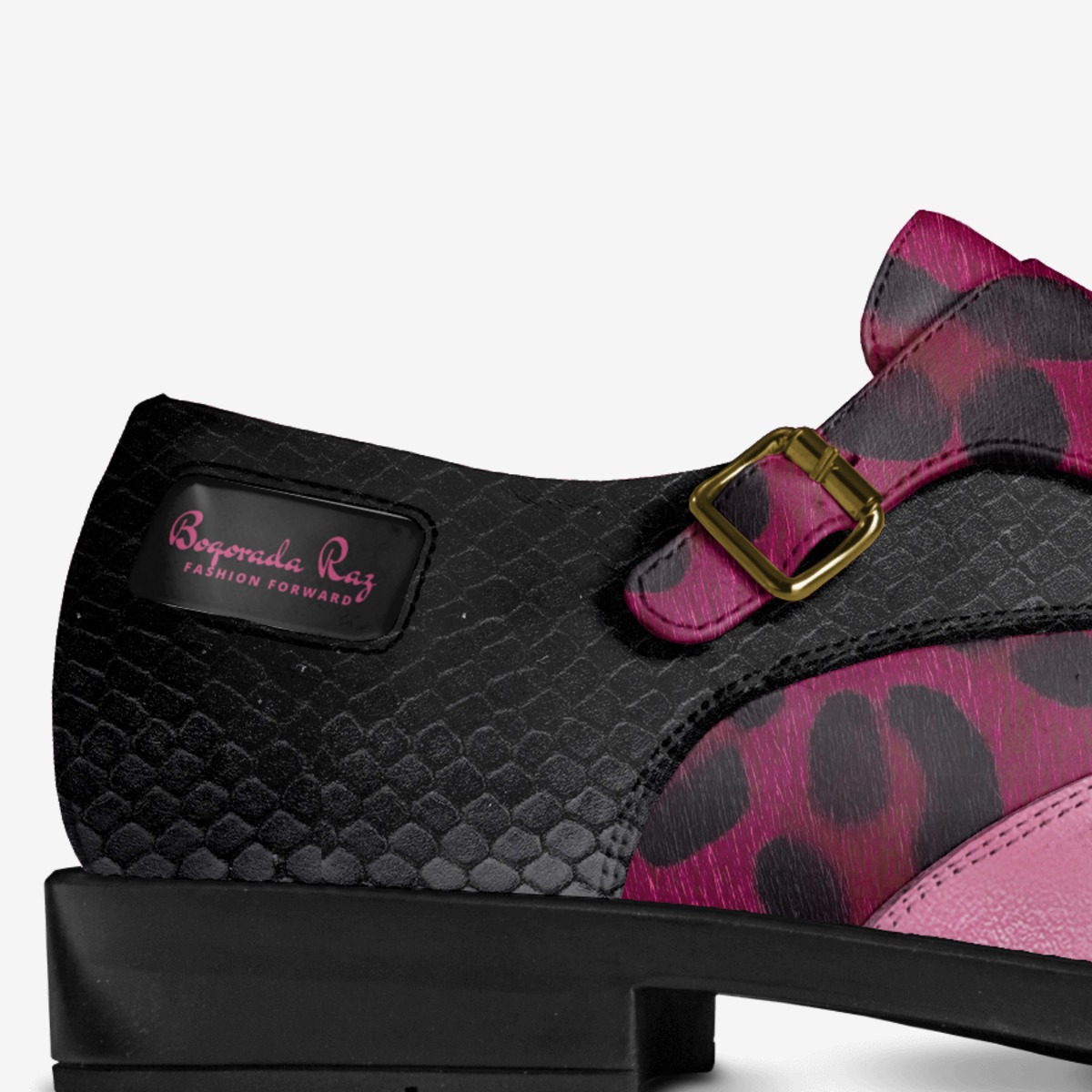 Boqorada Raz  custom made in Italy shoes by Selena A Razo Bell | Detail view