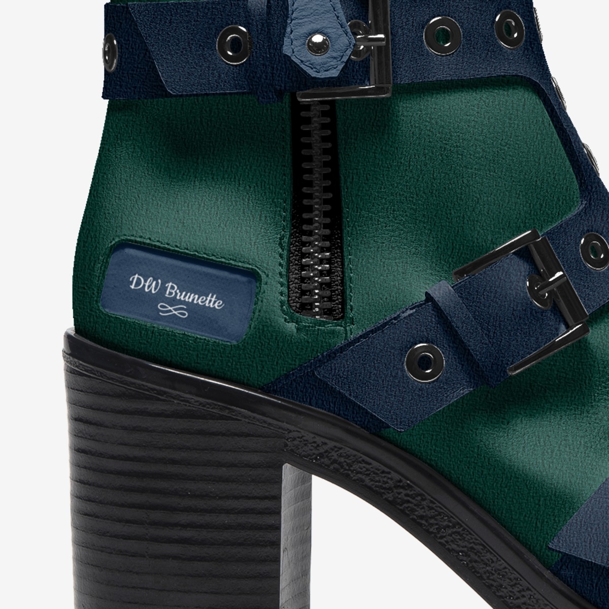 DW Brunette  custom made in Italy shoes by Diana Joe | Detail view