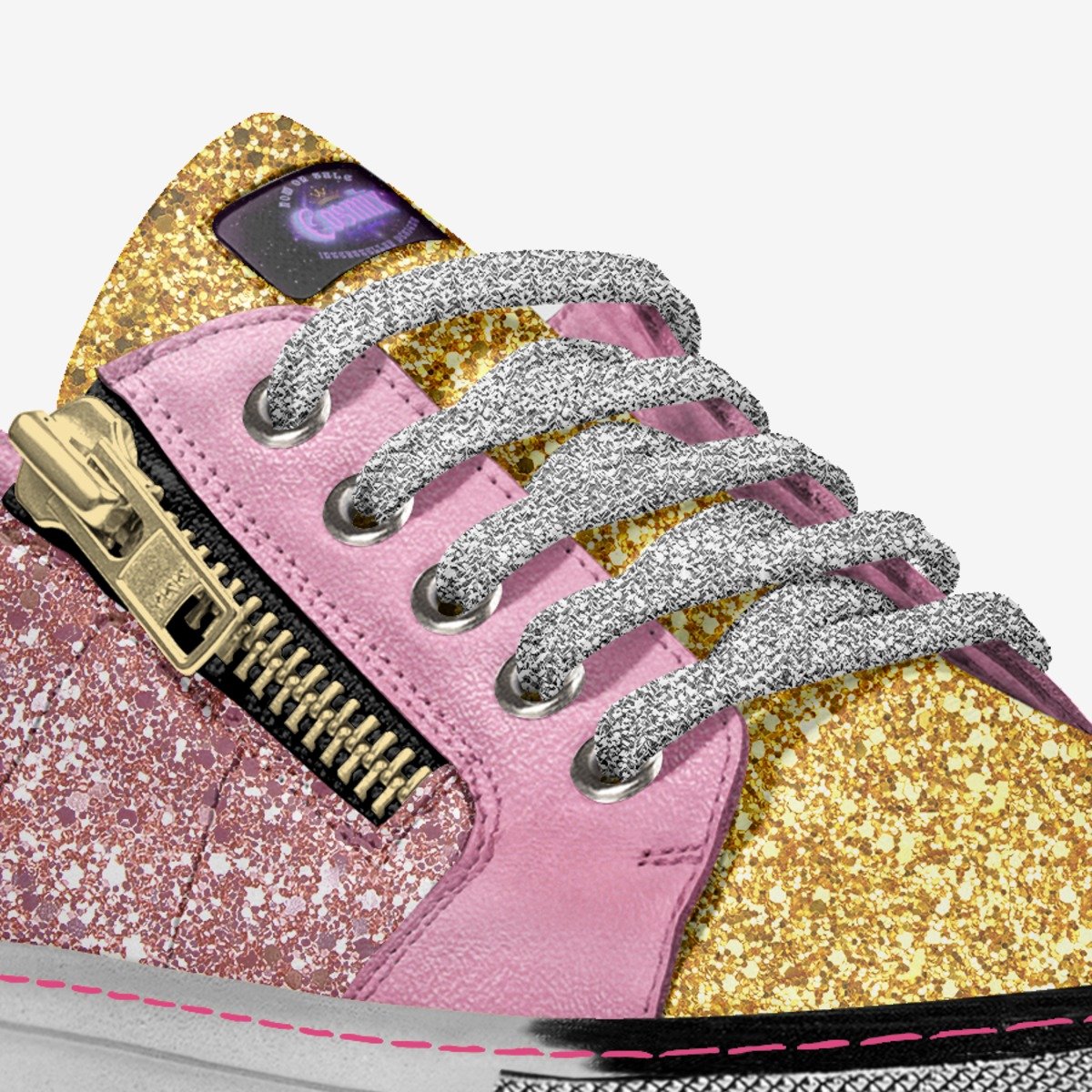 Galactic Starfire custom made in Italy shoes by Joseph vancaeneghem | Detail view