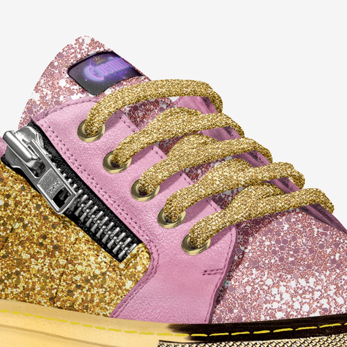 Iridescent Dream custom made in Italy shoes by Joseph vancaeneghem | Detail view