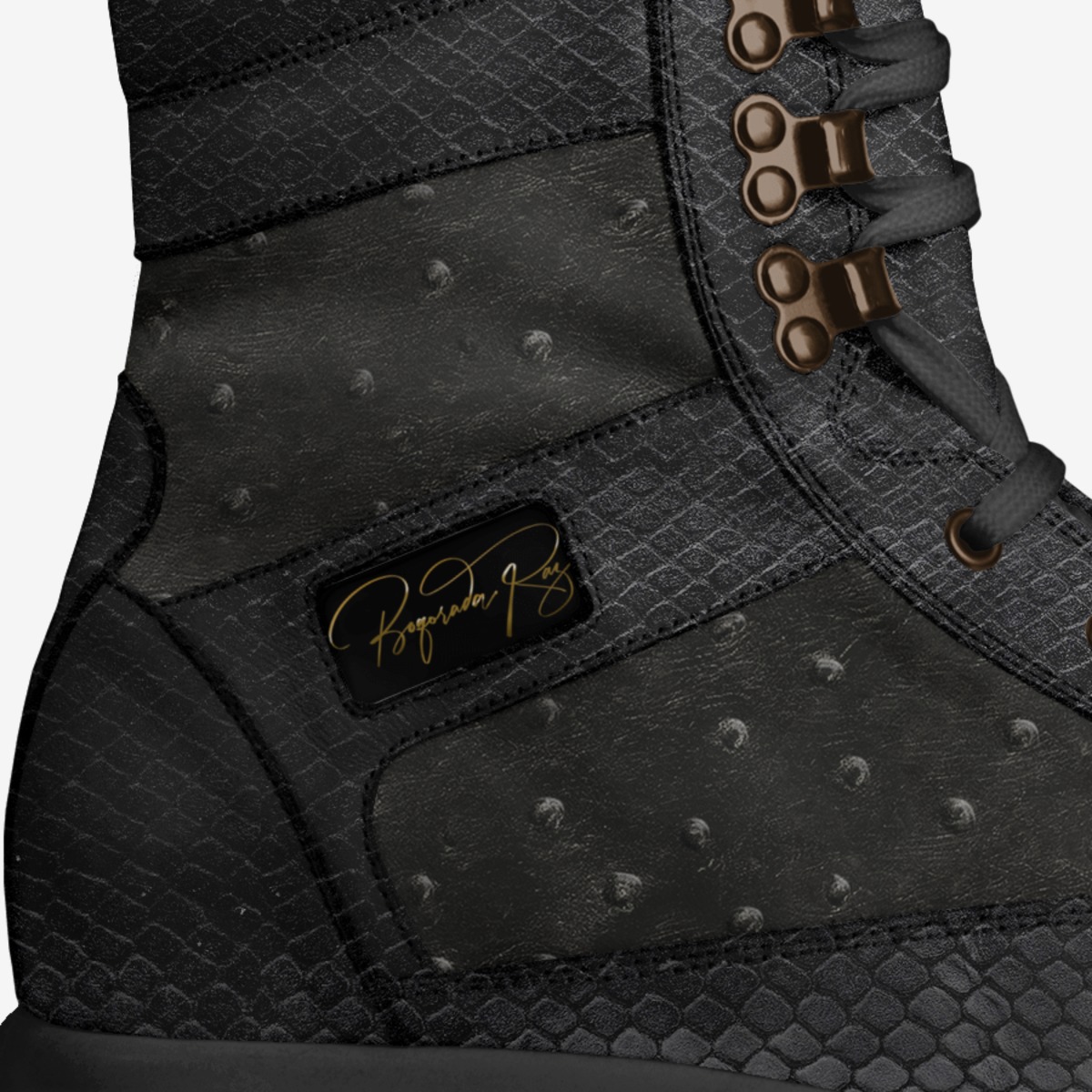 Kuroki Kyuma custom made in Italy shoes by Selena A Razo Bell | Detail view