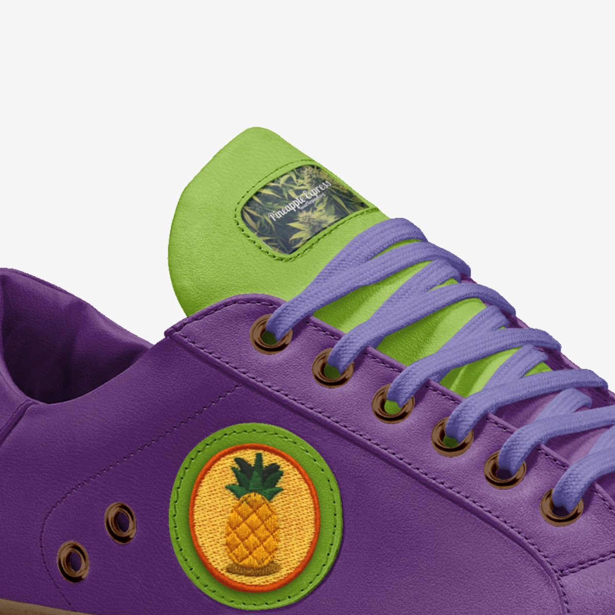 Sweet Terpenes custom made in Italy shoes by Heather Stanley | Detail view