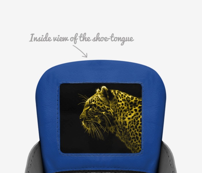 Apex3s custom made in Italy shoes by Frankie Robinson | Tongue view