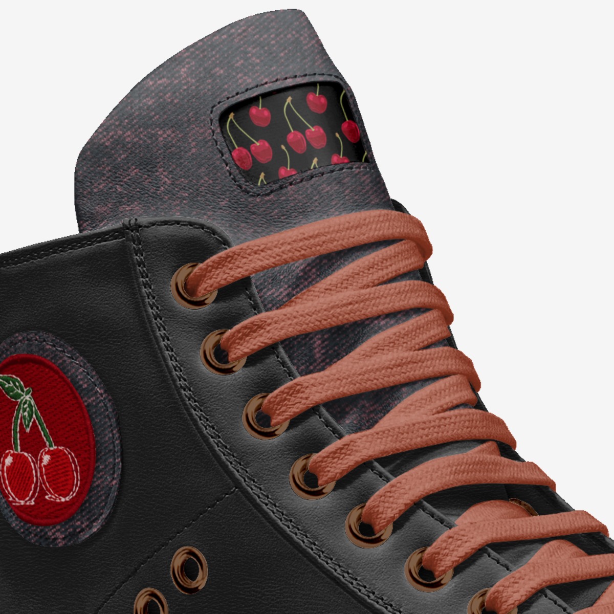 Sweet Terpenes custom made in Italy shoes by Heather Stanley | Detail view