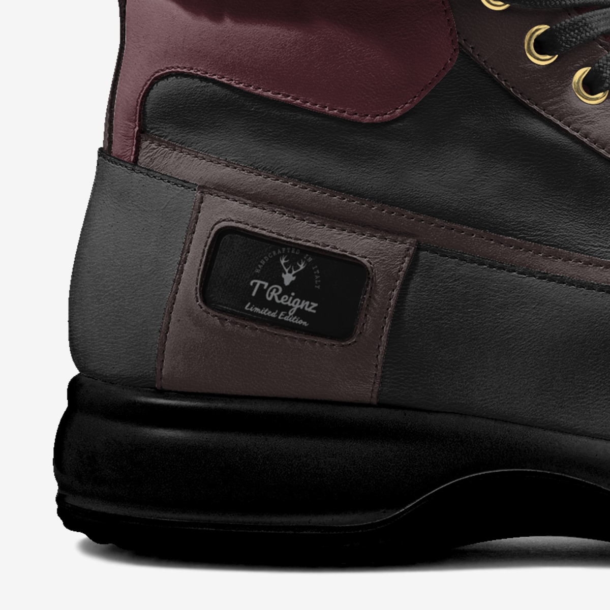 T'Reignz custom made in Italy shoes by Dawn Piercy | Detail view