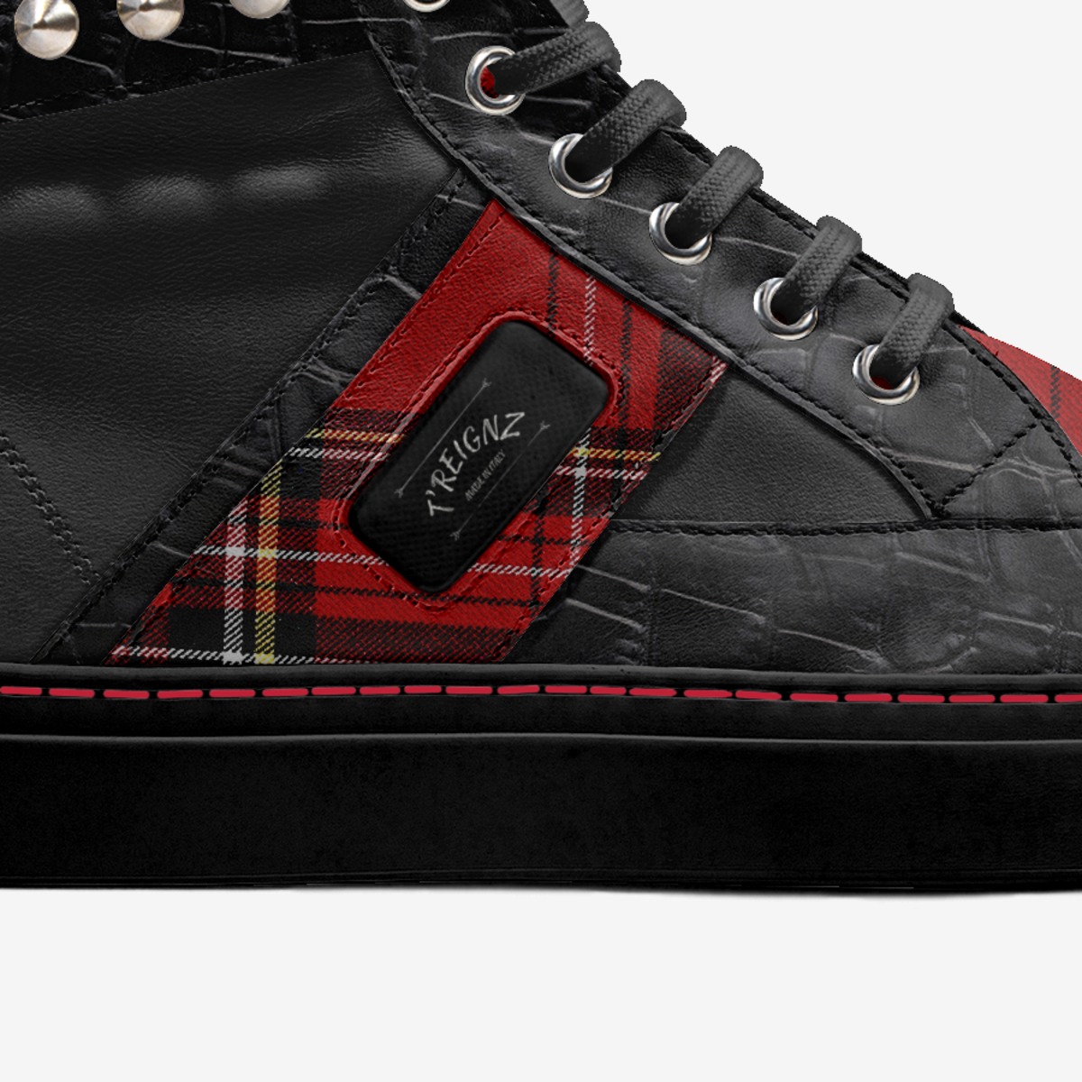 T'Reignz  custom made in Italy shoes by Dawn Piercy | Detail view