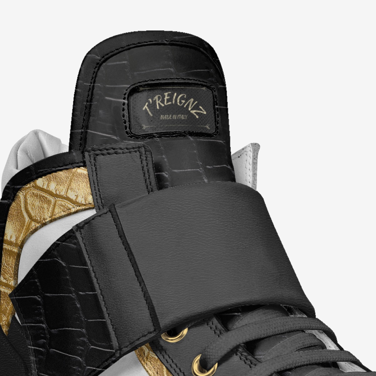T'Reignz  custom made in Italy shoes by Dawn Piercy | Detail view
