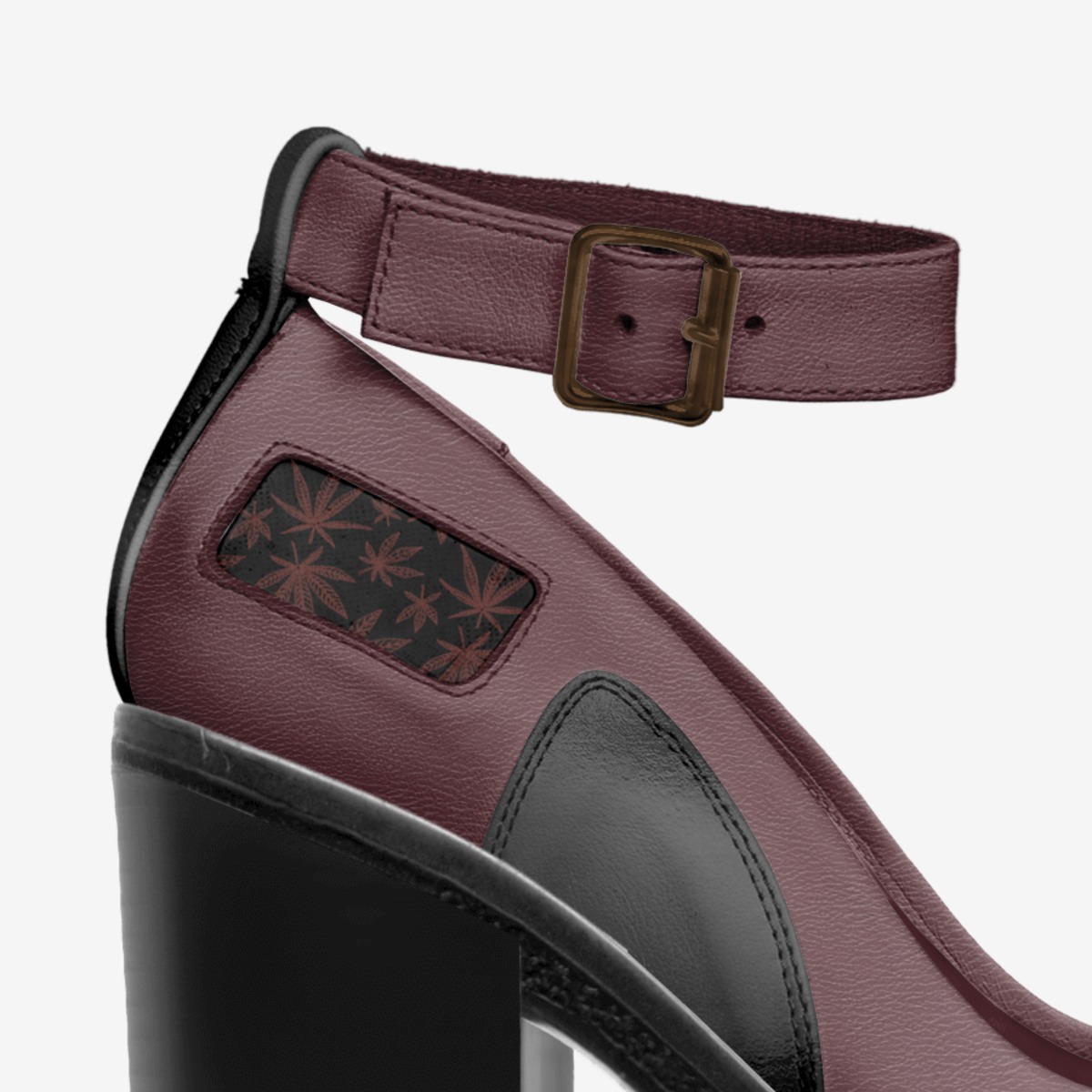 Sweet Terpenes custom made in Italy shoes by Heather Stanley | Detail view