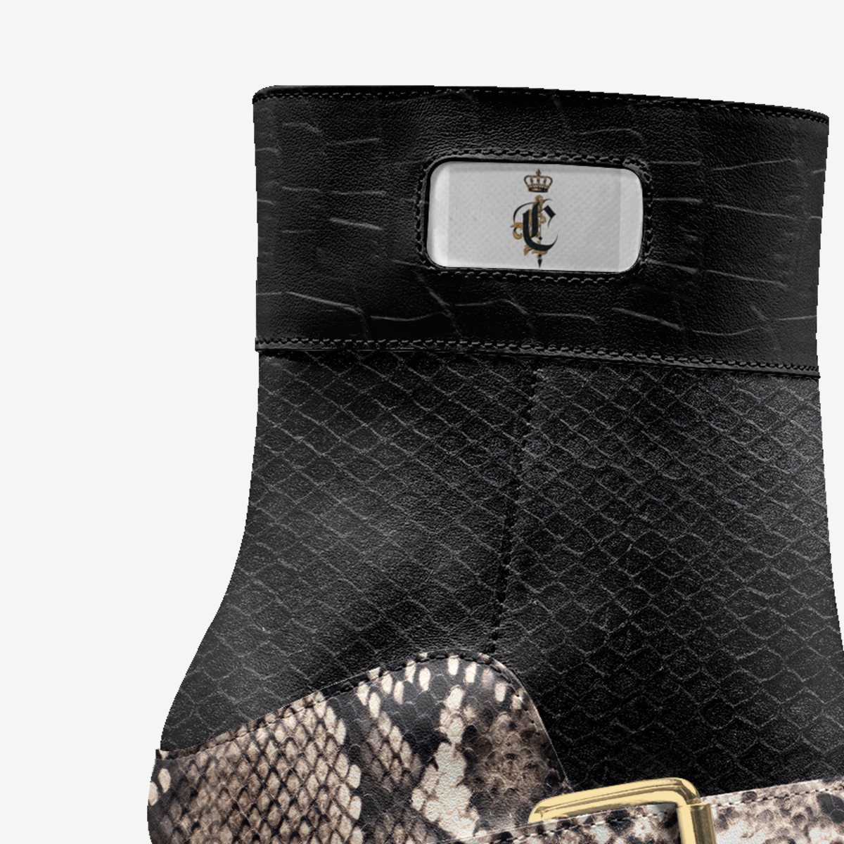Crowned Eclipse custom made in Italy shoes by Clarence Kelly | Detail view