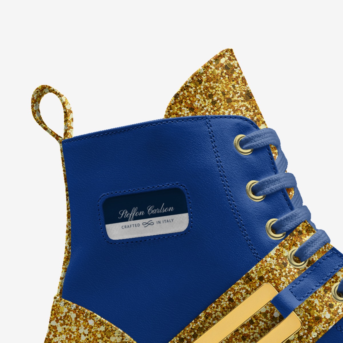 Steffon Carlson custom made in Italy shoes by Lisa Brent | Detail view